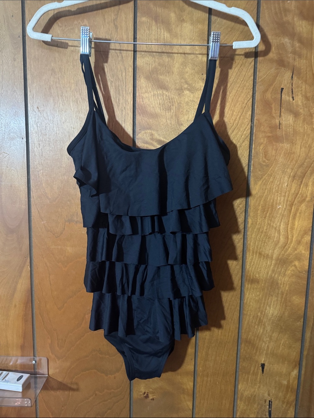Michael Kors Black Ruffled Kids One-Piece